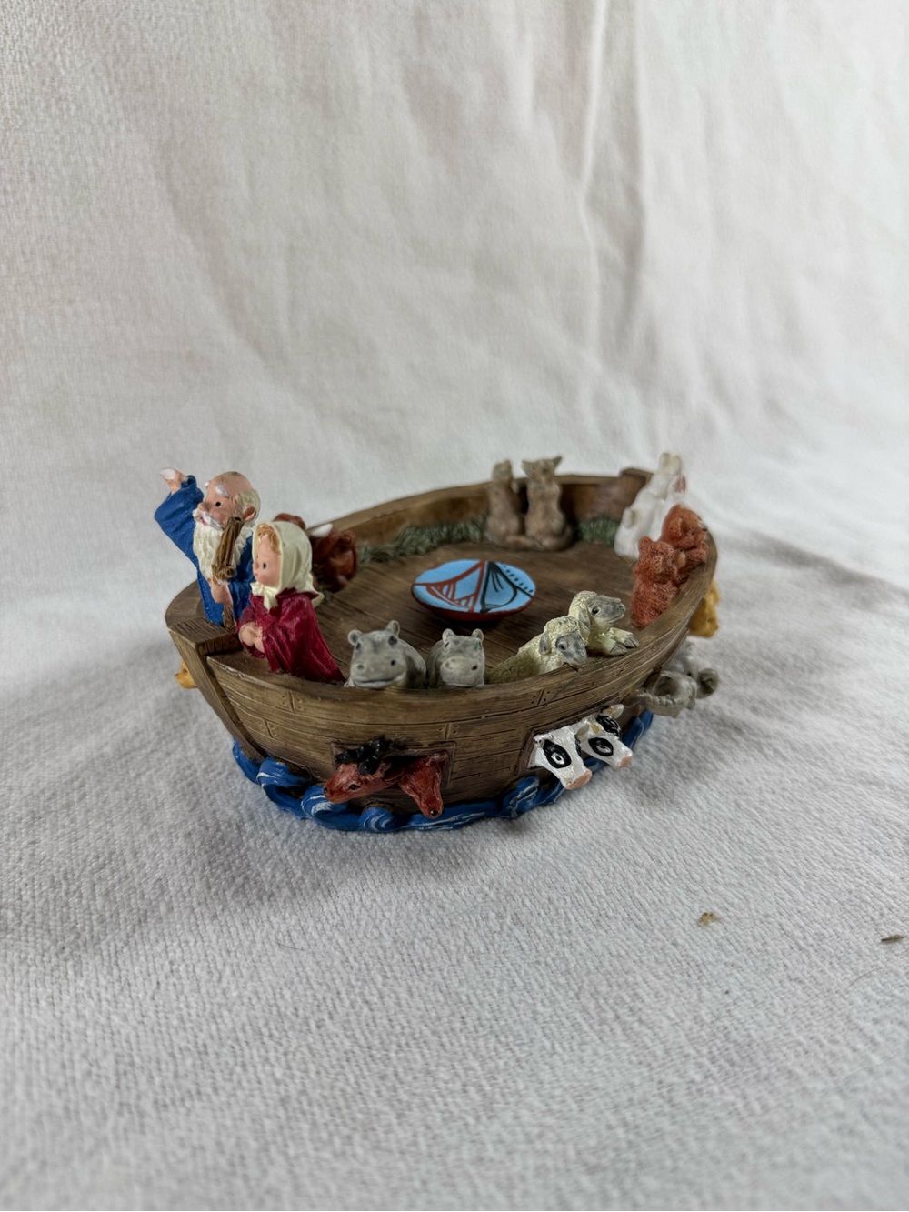 Vintage 1994 Ranger International Corp Noah's Ark Resin Decorative Figurine
